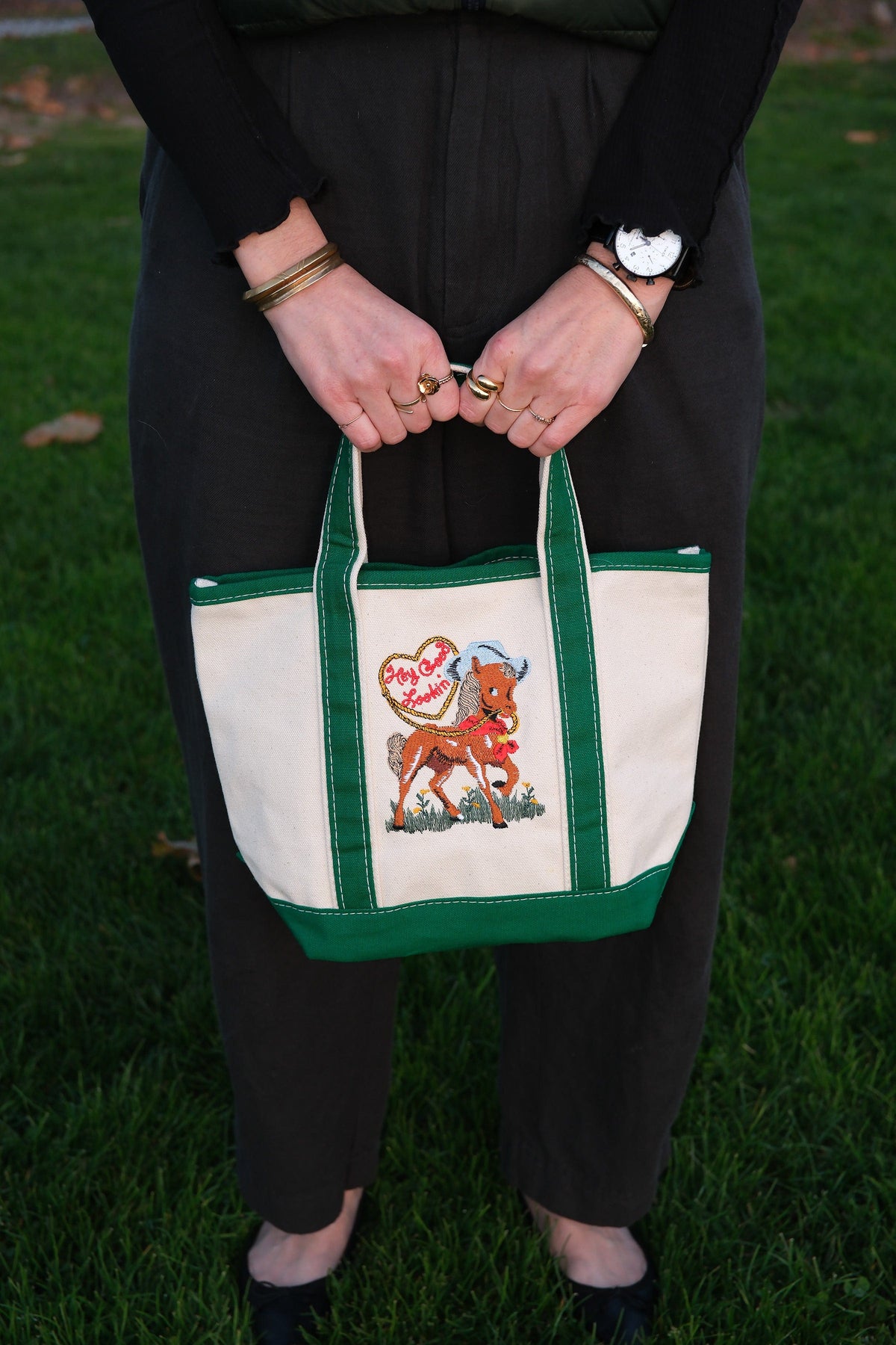 Hey Good Lookin’ mini Tote - PatchYaLater