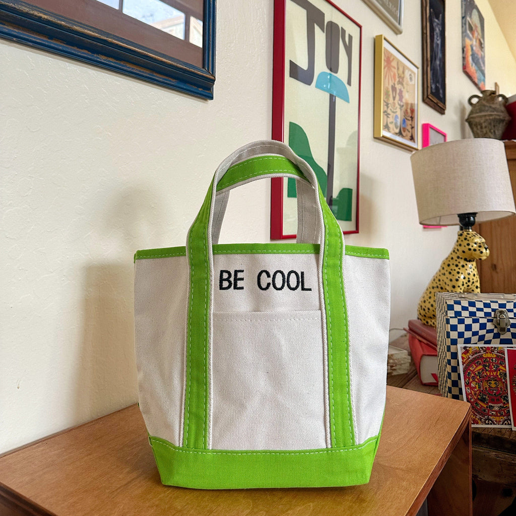 Green Snoopy Patched mini Tote, PatchYaLater