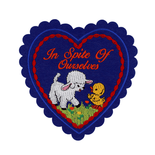 In Spite Of Ourselves Doily Valentine (patch + card)