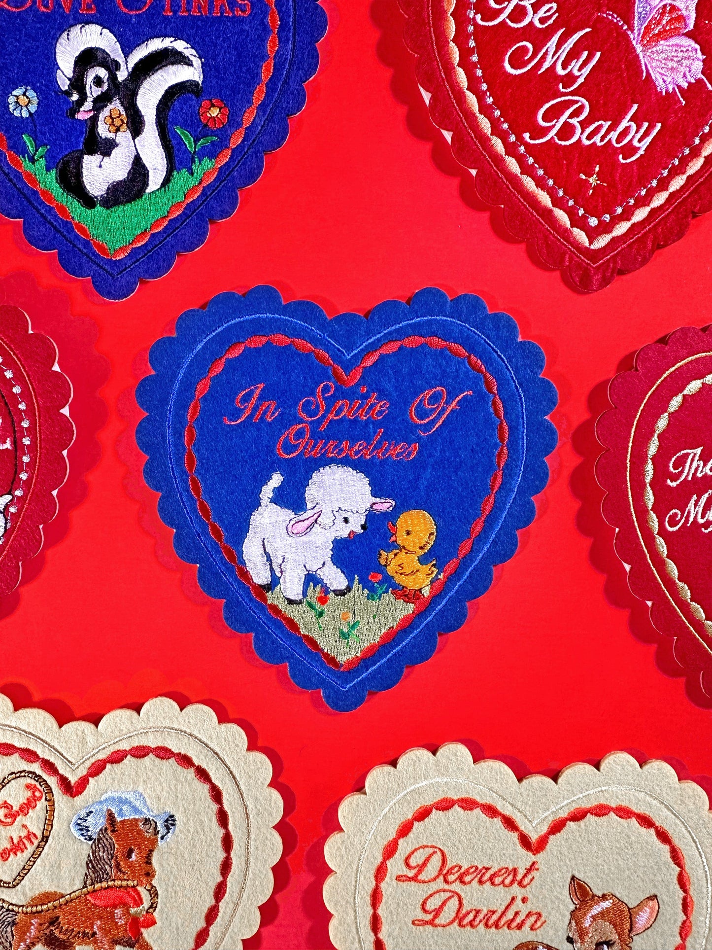 In Spite Of Ourselves Doily Valentine (patch + card)