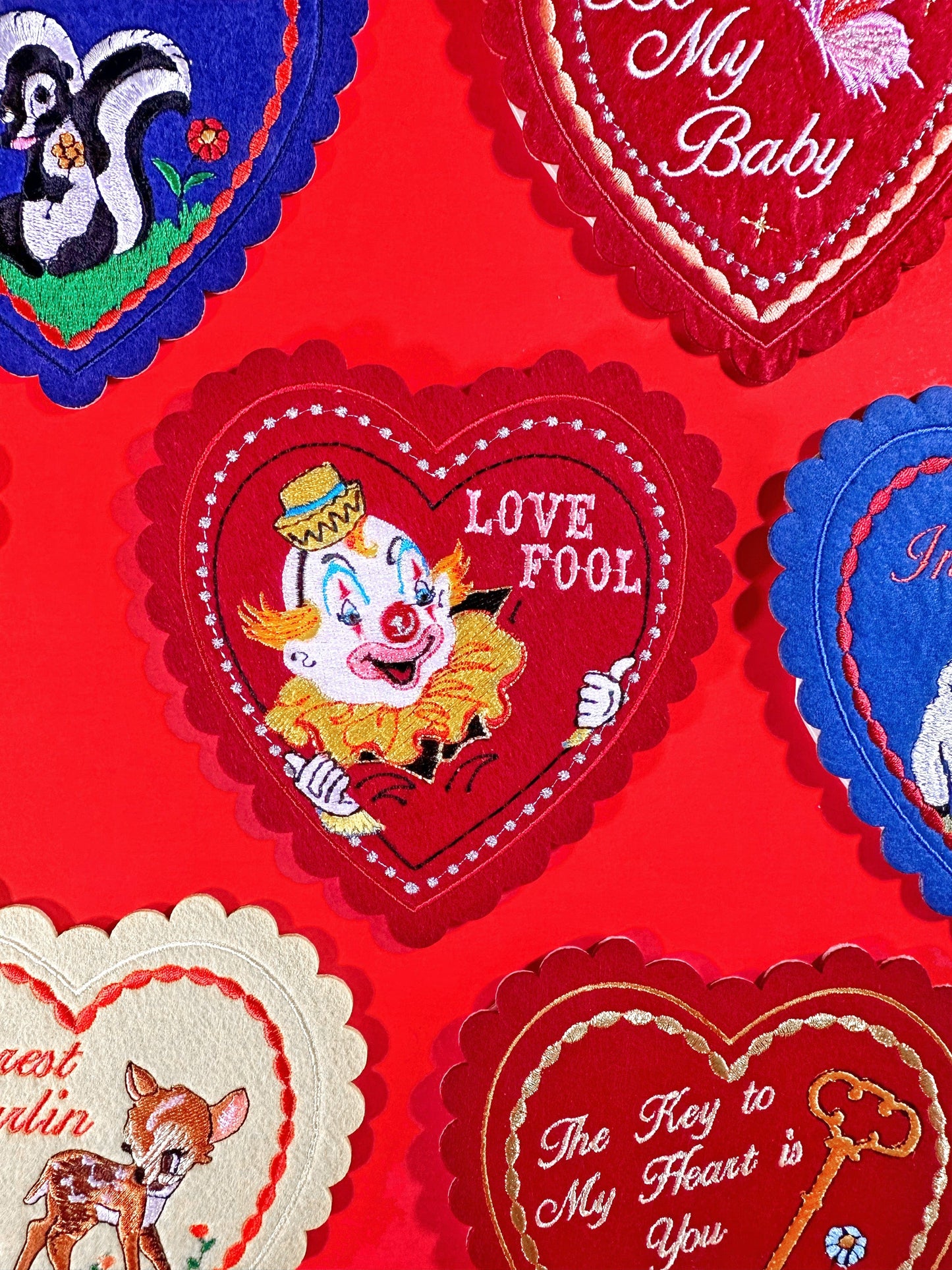 Love Fool Doily Valentine (patch + card)