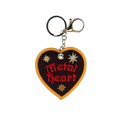 Metal Heart mini Bag Charm!