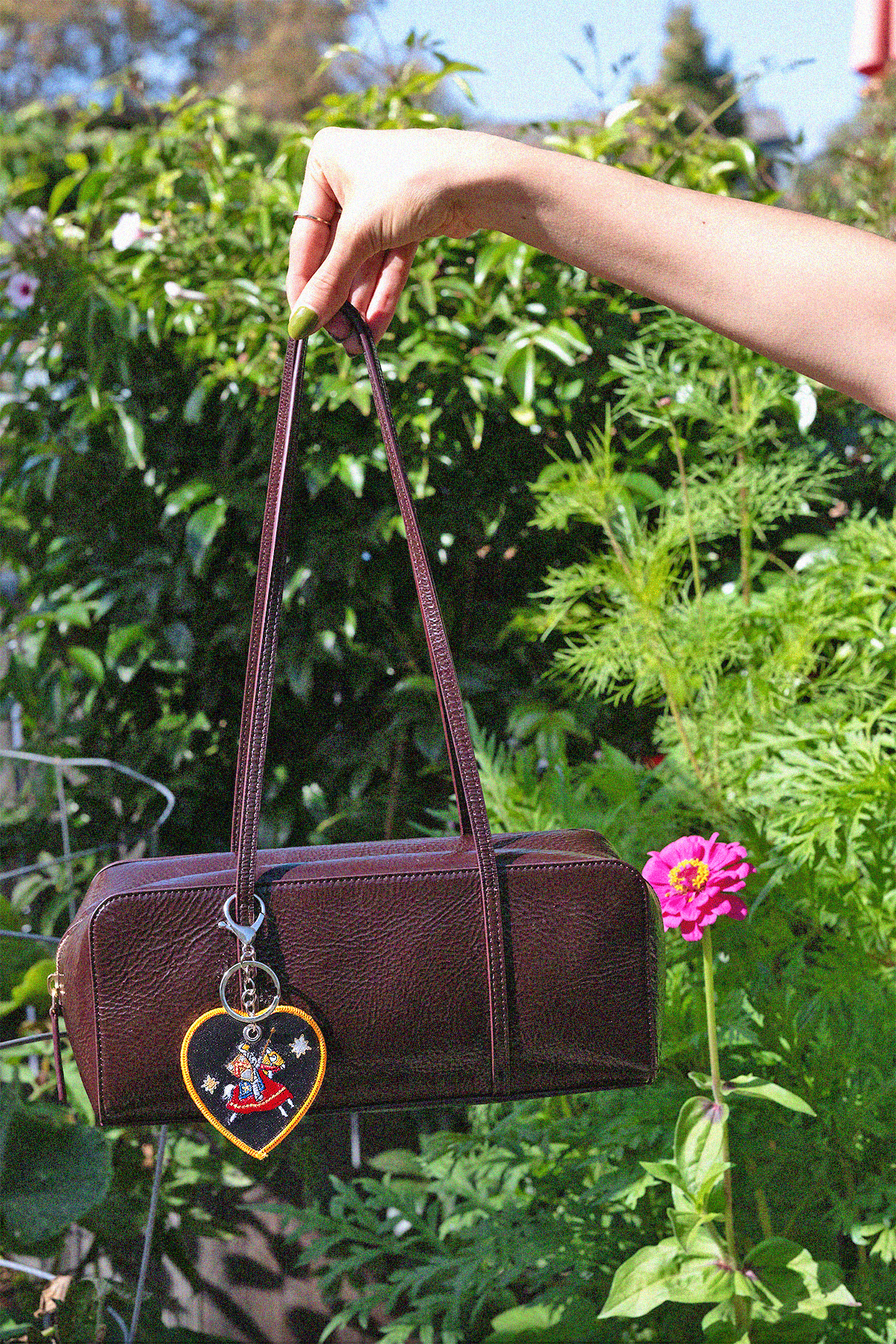 Metal Heart mini Bag Charm!