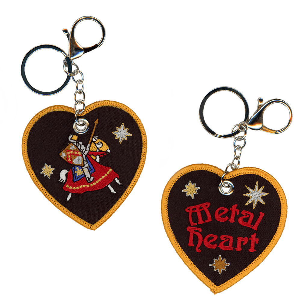 Metal Heart mini Bag Charm!