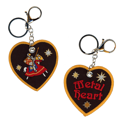 Metal Heart mini Bag Charm!