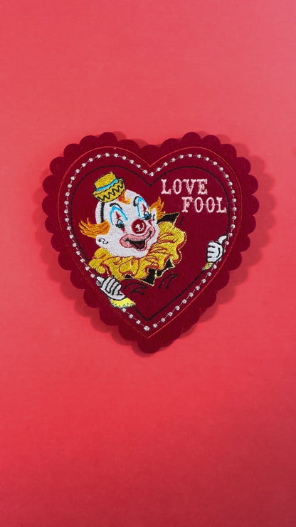 Love Fool Doily Valentine (patch + card)