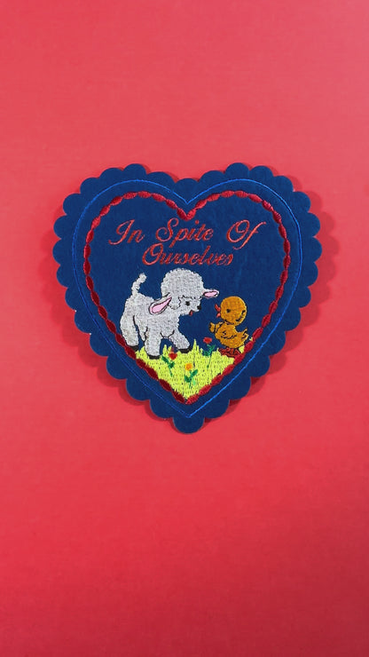 In Spite Of Ourselves Doily Valentine (patch + card)