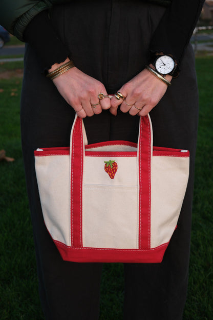 Strawberry red mini Tote