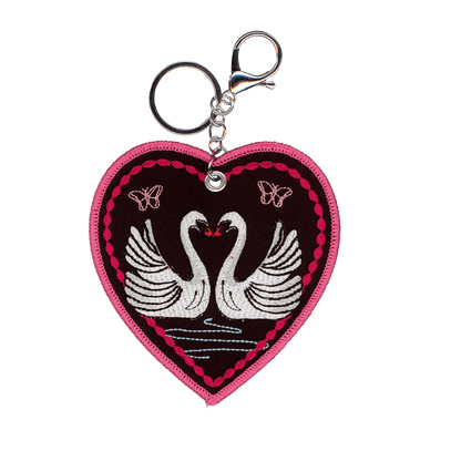 Swans Bag Charm! - PatchYaLater 