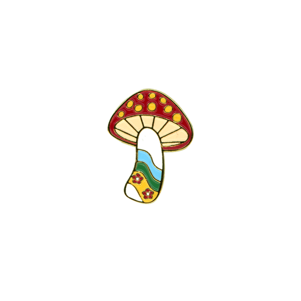 Mushie Pin - PatchYaLater Pin - patches 